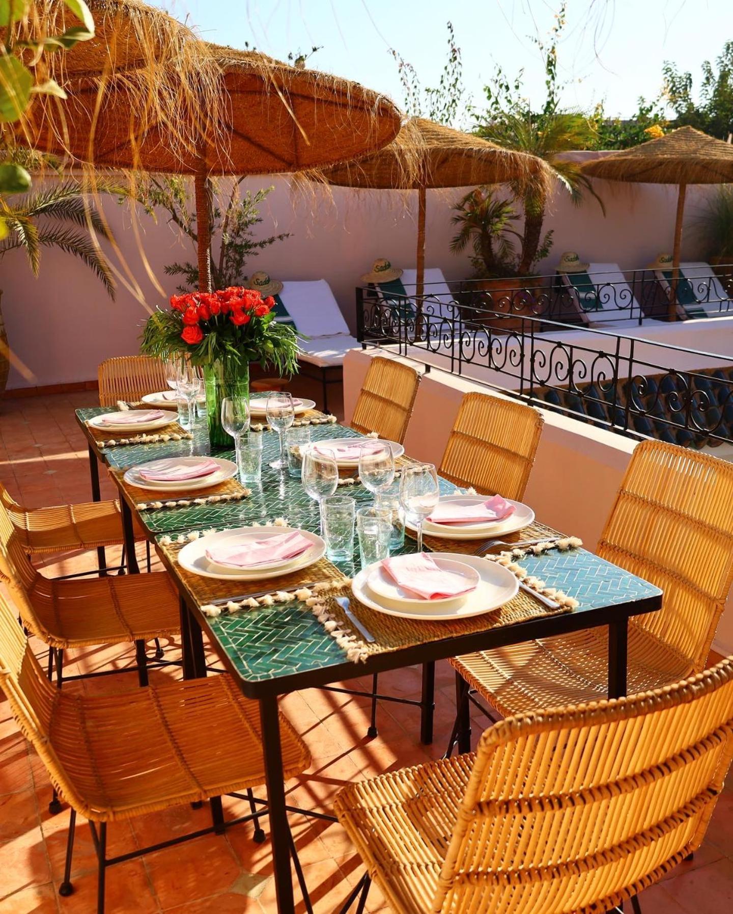 Riad Prive Sadaka Bassin Rooftop Marrakesh Luaran gambar